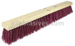 Weiler 42026 24" Garage Brush Maroon Synthetic Fill