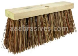 Weiler 42032 16" Street Broom 6-1/4" Trim Length Bass & Palmyra Blend Fill