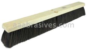 Weiler 42049 36" Medium Sweep Floor Brush Black Tampico Center with Horsehair Casing Includes Brace