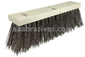 Weiler 42174 24" Street Broom 5-1/4" Trim Length Brown Polypropylene Fill