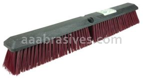 Weiler 42354 24" Green Works Sweep Coarse Maroon Fill with Foam Block