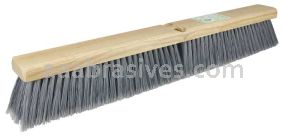 Weiler 42355 24" Green Works Sweep Fine Grey Fill with Rubberwood Block