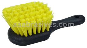 Weiler 42375 8" Utility Scrub Brush Recycled PET Fill Short Handle Foam Block
