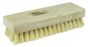 Weiler 44024 8" Square End Scrub Brush 1" Trim Length White Tampico Fill