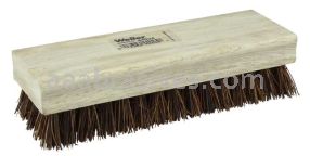 Weiler 44025 8" Square End Scrub Brush 1" Trim Length Palmyra Fill
