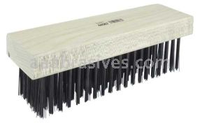 Weiler 44067 Block Type Scratch Brush .014 Carbon Steel Fill Flat Face