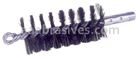 Weiler 44139 4" Single Spiral Flue Brush .012 Steel Fill