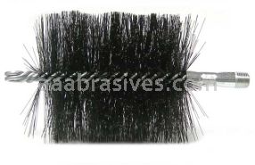 Weiler 44169 4" Double Spiral Flue Brush .012 Steel Fill