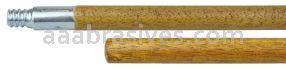 Weiler 44300 60" Hardwood Handle Threaded Metal Tip 15/16" Diameter