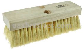Weiler 44429 9" Deck Scrub Brush White Tampico Fill