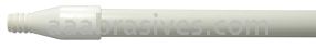 Weiler 44563 60" Fiberglass Handle Threaded 1" Diameter White Food Service
