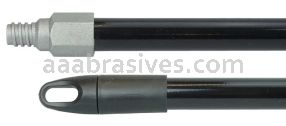 Weiler 44577 60" Metal Handle Heavy-Duty Black with Metal Threaded Tip
