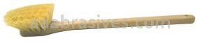 Weiler 44663 20" Utility Scrub Brush White Tampico Fill Long Handle Foam Block