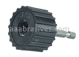 Weiler 44734 External Tube Fitting Brush 3/8" O.D. 1/4" Stem