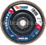 Weiler 50121 4-1/2" Tiger Ceramic Abrasive Flap Disc