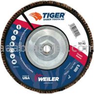 Weiler 50140 7" Tiger Ceramic High Density Type 27 Abrasive 60C 5/8"-11 UNC Nut