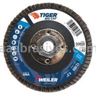 Weiler 50808 4-1/2" Big Cat Abrasive Flap Disc Flat Type 27 Phenolic Backing 40 Z 5/8"-11 UNC Nut