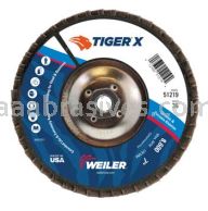 Weiler 51219 7" Tiger X Flap Disc Conical Type 29 Phenolic Backing 36 Z 5/8-11" Arbor Hole