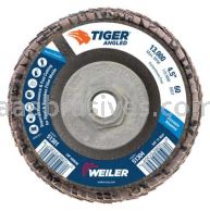 Weiler 51304 4-1/2 Tiger Angled Radial Zirc Flap Disc 60 Z 5/8-11 Nut