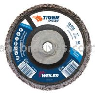 Weiler 51310 5 Tiger Angled Radial Zirc Flap Disc 60 Z 5/8-11 Nut