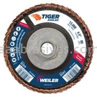 Weiler 51317 4-1/2 Tiger Angled Radial Ceramic Flap Disc 80C 5/8-11 Nut