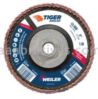 Weiler 51321 5 Tiger Angled Radial Ceramic Flap Disc 40C 5/8-11 Nut