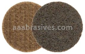 Weiler 51508 3" Non-Woven Surface Conditioning Disc Hook & Loop AO - Coarse