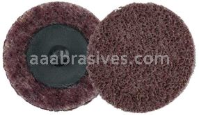 Weiler 51531 2" Non-Woven Surface Conditioning Disc Plastic Button Style AO - Medium