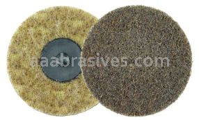Weiler 51535 3" Non-Woven Surface Conditioning Disc Plastic Button Style AO - Coarse