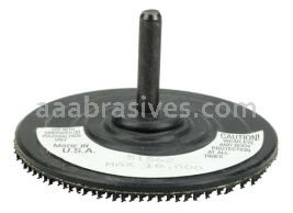 Weiler 51562 3" Back-up Pad for Hook & Loop Surface Conditioning Disc 1/4" Stem