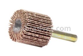 Weiler 52003 1" x 1" Tiger Coated Abrasive Flap Wheel 1/4" Stem 60 AO