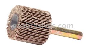 Weiler 52005 1" x 1" Tiger Coated Abrasive Flap Wheel 1/4" Stem 120 AO