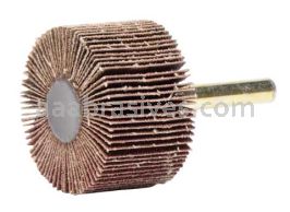 Weiler 52011 1-1/2" x 1" Tiger Coated Abrasive Flap Wheel 1/4" Stem 120 AO