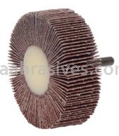 Weiler 52027 3" x 1" Tiger Coated Abrasive Flap Wheel 1/4" Stem 60 AO