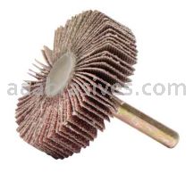 Weiler 52366 2" x 1/2" Tiger Coated Abrasive Flap Wheel 1/4" Stem 60 AO