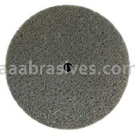 Weiler 54492 3" x 1/4" Non-Woven Unitized Wheel Series 6 AO - Fine 1/4" Arbor Hole