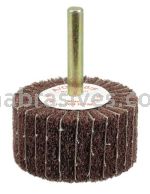 Weiler 54500 2" x 1" Non-Woven Stem-Mounted Interleaf Flap Wheel 120 AO 1/4" Stem
