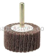 Weiler 54501 2" x 1" Non-Woven Stem-Mounted Interleaf Flap Wheel 180 AO 1/4" Stem