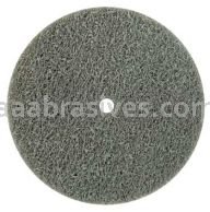 Weiler 55512 3" x 1/4" Non-Woven Unitized Wheel Series 2 AO - Fine 1/4" Arbor Hole