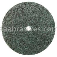 Weiler 55546 3" x 1/8" Non-Woven Unitized Wheel Series 8 AO - Coarse 1/4" Arbor Hole