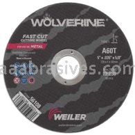 Weiler 56108 5" x .035" Wolverine Type 1 Cut-Off Wheel A60T 5/8" AH