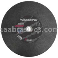 Weiler 56230 14" x 1/8" Wolverine Type 1 Large Cutting Wheel A30R 1" AH Stationary Saw