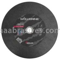 Weiler 56239 12" x 3/32" Wolverine Type 1 Large Cutting Wheel A46T 1" AH Chop Saw