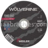 Weiler 56273 6" x .045" Wolverine Type 1 Cut-Off Wheel A60T 7/8" AH