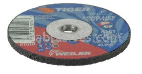 Weiler 57016 2" x 1/8" TIGER AO Type 1 Cut-Off Wheel A36S 1/4" AH