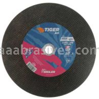 Weiler 57030 12" x 1/8" TIGER AO Type 1 Large Cutting Wheel A30S 1" AH High Speed Saw