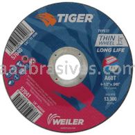 Weiler 57041 4-1/2" x .045" TIGER AO Type 27 Cutting Wheel A60T 7/8" AH
