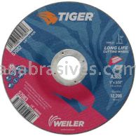 Weiler 57083 5" x 3/32" TIGER AO Type 27 Cutting Wheel A60T 7/8" AH