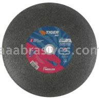 Weiler 57084 14" x 3/32" TIGER AO Type 1 Large Cutting Wheel A36R 1" AH Chop Saw Fast Burr Reduction Cutting