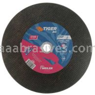 Weiler 57085 14" x 3/32" TIGER AO STUD Type 1 Large Cutting Wheel A36R 1" AH Chop Saw